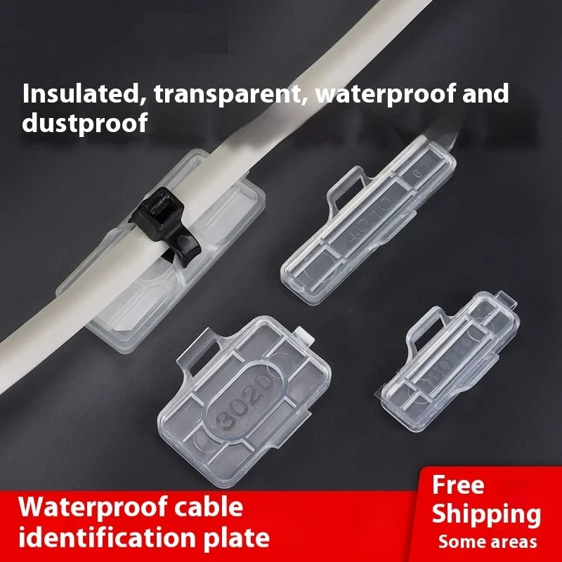 

Waterproof Cable Identification Box Transparent Plastic Network Labeling Case for 3010/3020/4010/4020 Label Organization