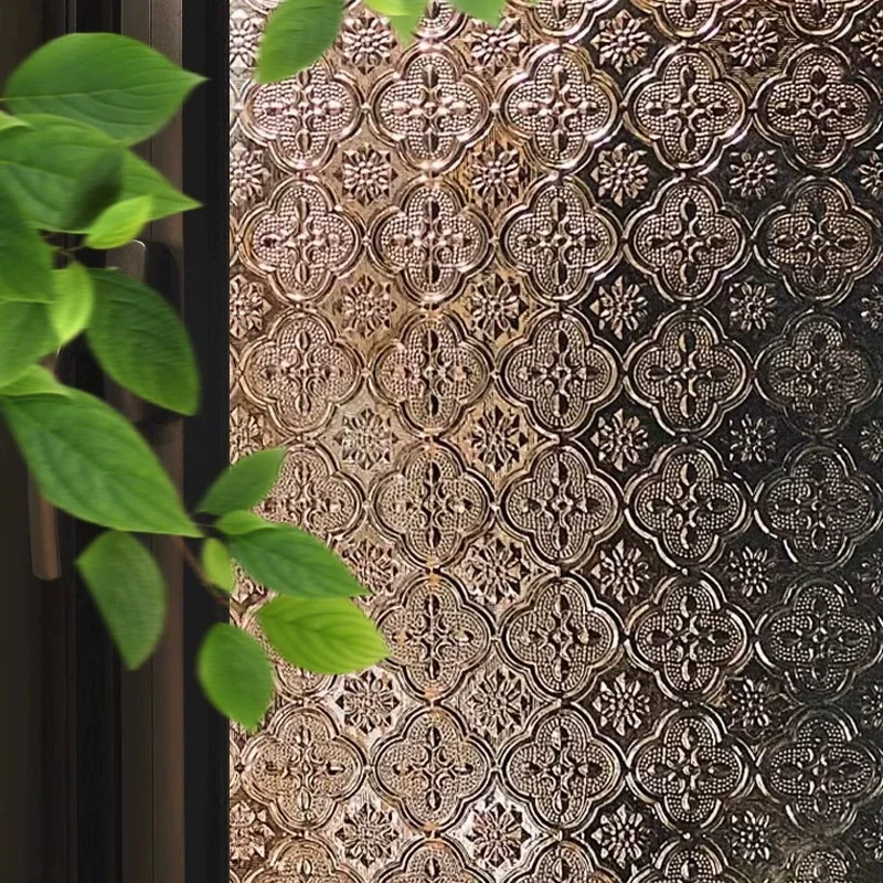 Matte Frosted Glass Window Sticker, Privacy Anti Peep Window Sticker, Light Transmitting Non-See-Through Frosted Glass Cover for