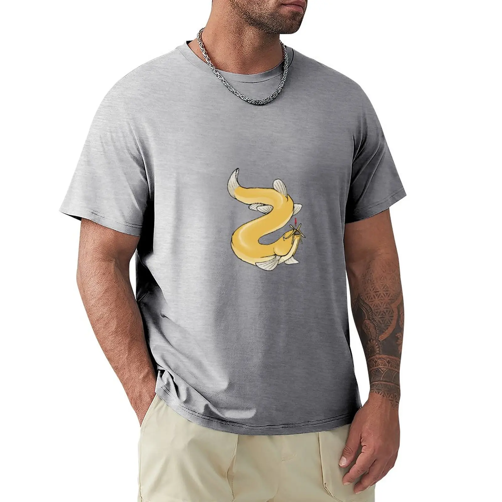 

Exclamatory Dojo Loach T-Shirt animal prinfor boys hippie clothes men t shirts
