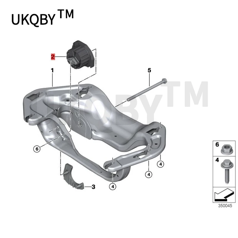 b mw X6E 71X 635 iXN 54X 6E7 1X6 30d XM5 7N2 Transmission mount Gearbox rubber Behind the foot pad of the wave box