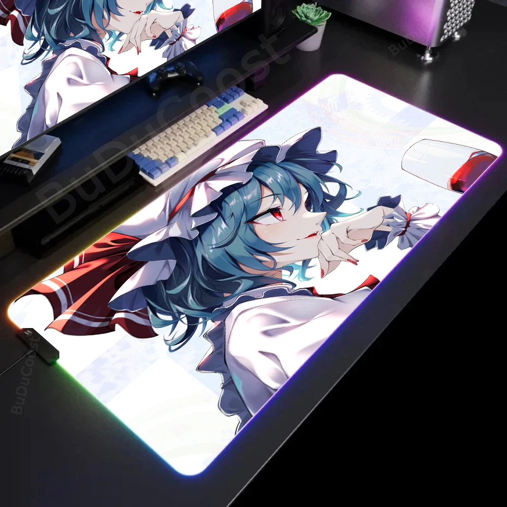 

Touhou Project electronic sports Office HD definition print Desk Game RGB Computer Large game accessories Luminescence Mouse Pad