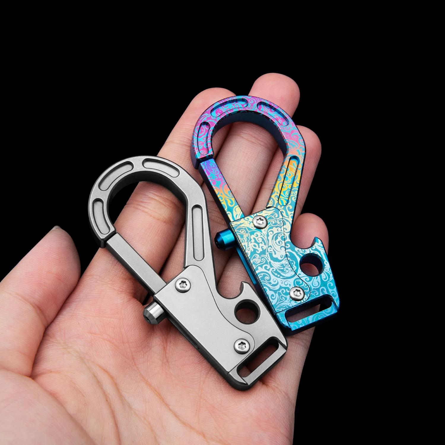 

Multifunctional Keychain Sturdy Durable Automotive Household Use Keychain Bottle Opener EDC Tools