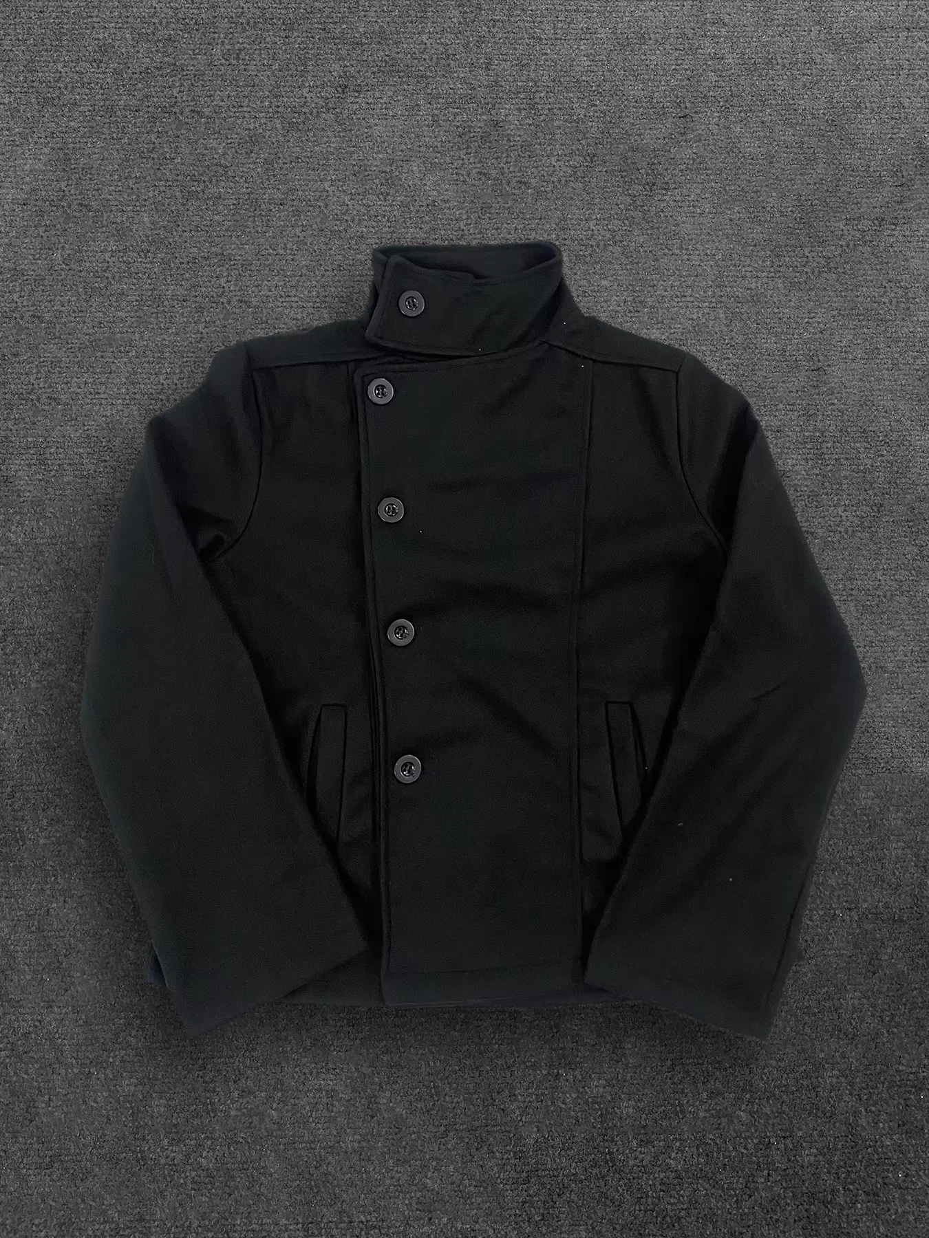 Herbst/Winter Neuheit: Verdickte Damen-Kapuzenjacke im Dark Academia-Stil mit Stehkragen und kurzem, schrägem Reißverschluss – Detail 9