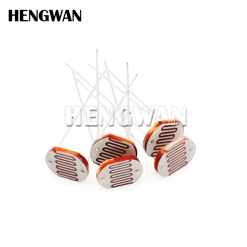 5pcs 12528 Light Dependent Resistor LDR 12MM Photoresistor Photosensitive GL12528 Photoconductive resistance