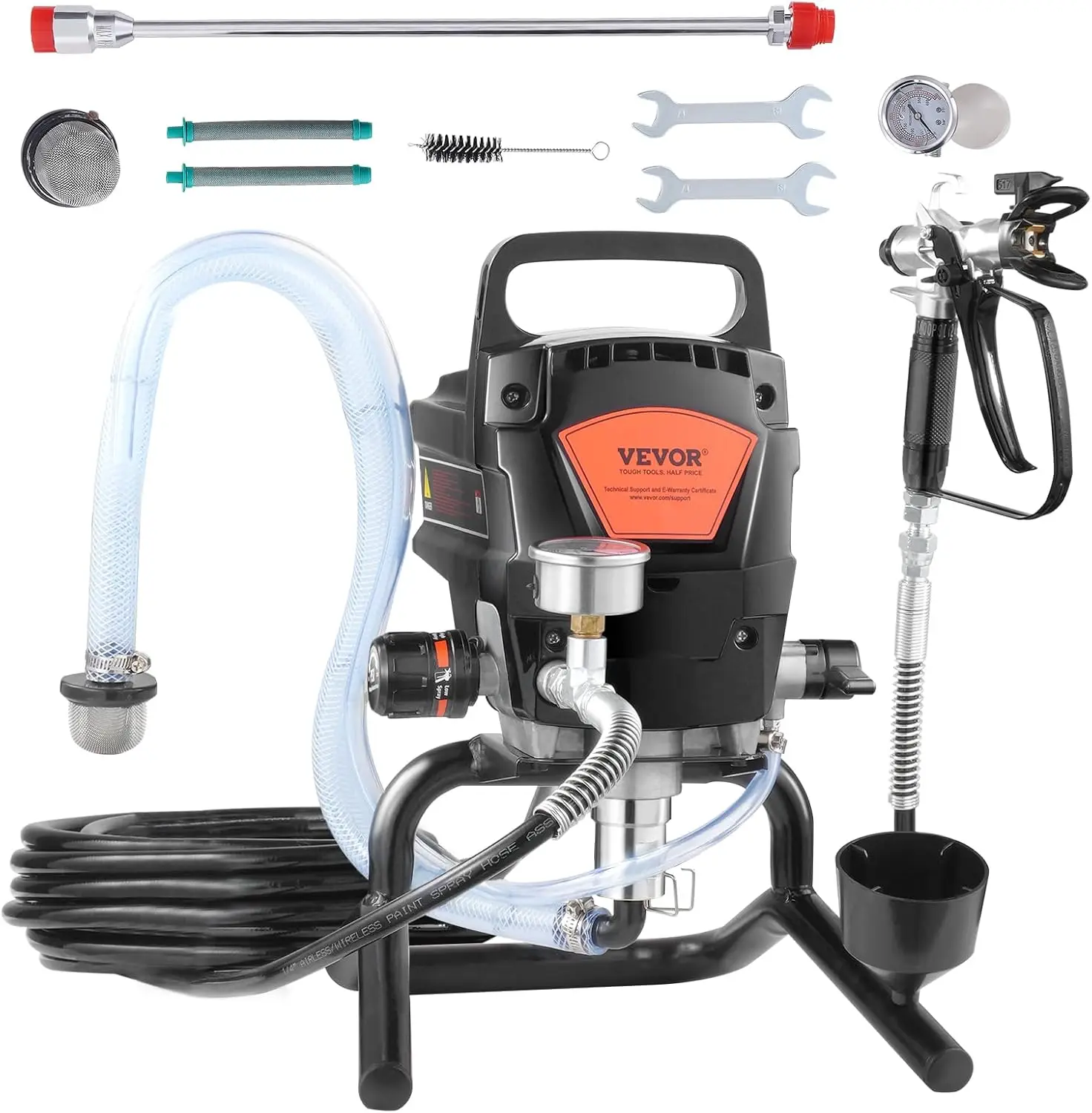 

Безвоздушный распылитель краски 950 Вт, 3000 PSI, высокоэффективный электрический безвоздушный распылитель, ручной распылитель краски для домашнего интерьера