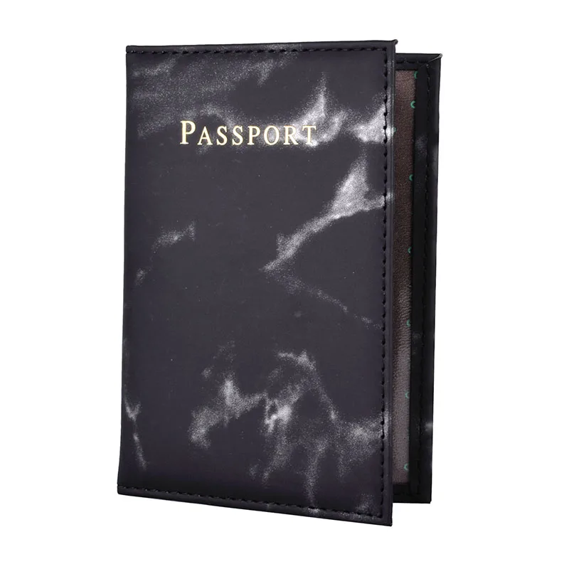 Fundas de cuero PU para pasaporte, funda para documentos, soporte para pasaporte de viaje, soporte para tarjeta de identificación, billetera de viaje, Organizador