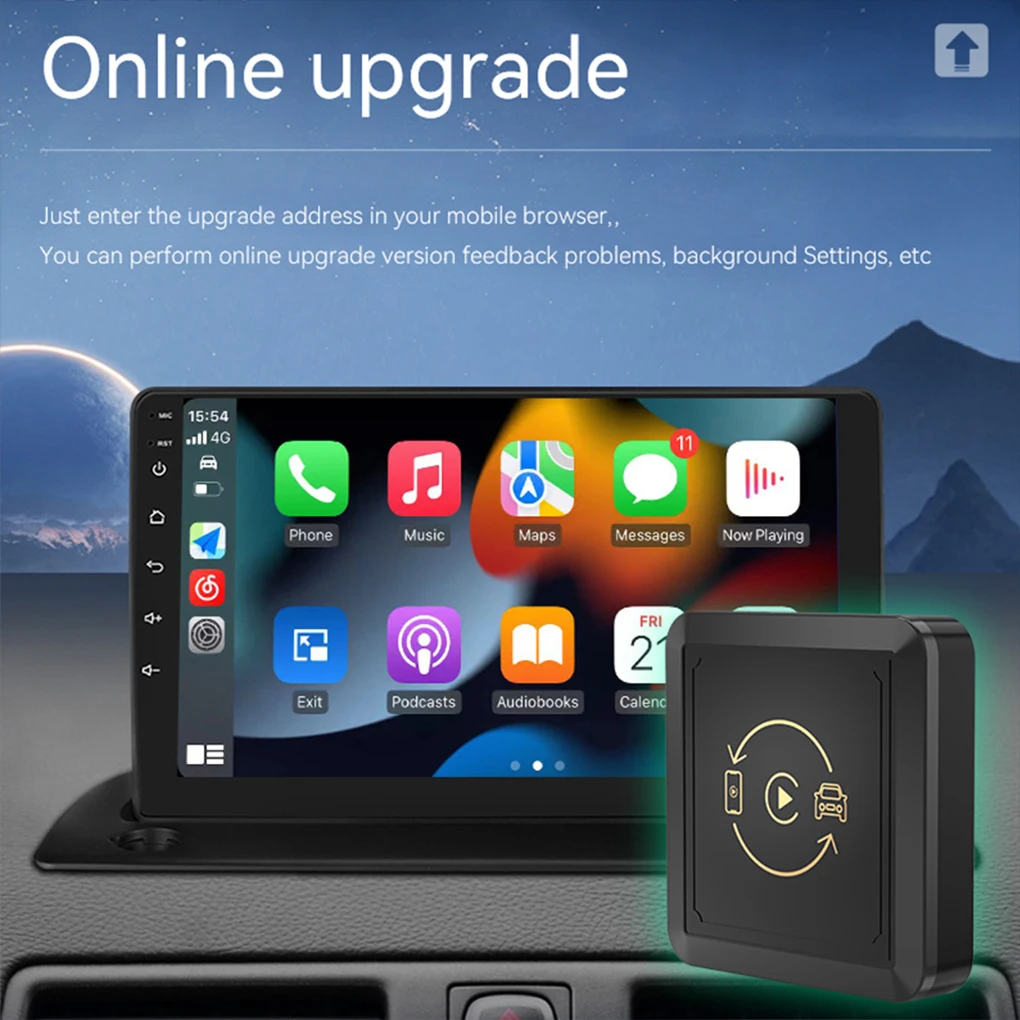 5.0Bluetooth Wireless CarPlay/Android Auto Dongle Plug&Play Auto Connection for Car with Both OEM Wired CarPlay&Wired Android