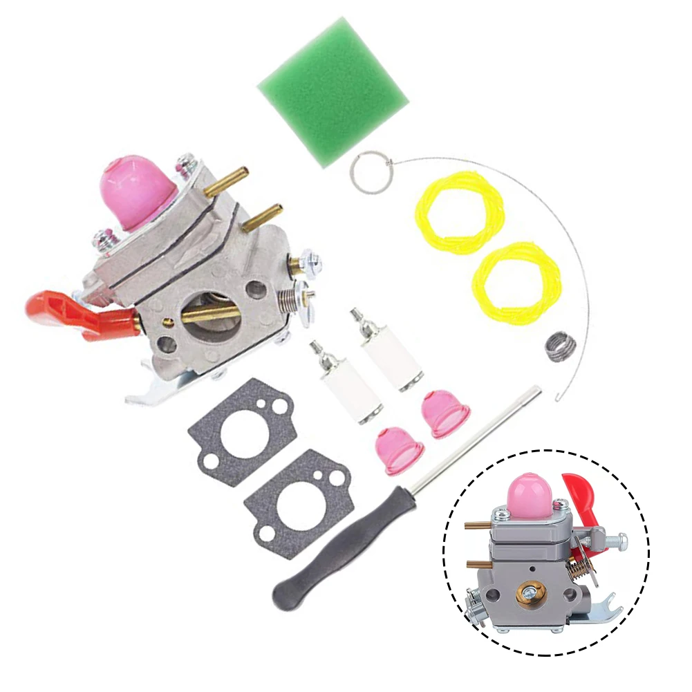 

1set Carburetor Suitable For Poulan P4500 PP025 530071811 With AC04122 Fuel Line Air Filter Kit Lawn Mower Accessories