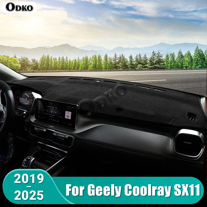 

Для Geely Coolray SX11 2019 2020 2021 2022 2023 2024 2025 коврик для приборной панели автомобиля солнцезащитный козырек инструмент стол нескользящий чехол аксессуары