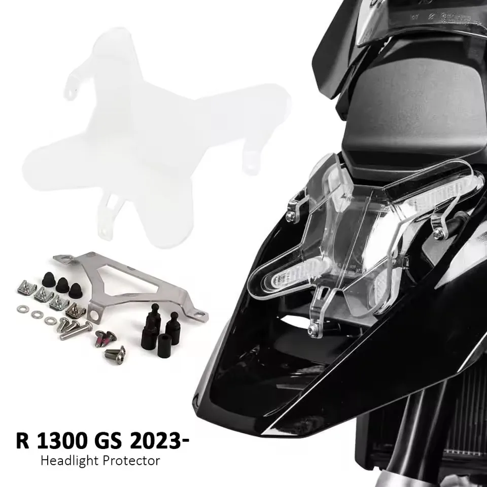 

Motorcycle LED Headlight Guards Transparent Cover Acrylic New Accessories For BMW R 1300 GS R1300 GS R1300GS r1300gs 2023 2024