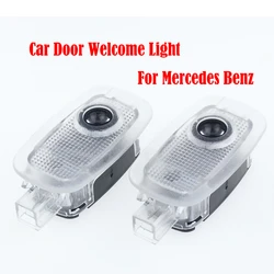 Car Led Door Welcome Light Projector Laser Lamp For Mercedes Benz S Class W221 AMG V Vito W447 W640 CL C216 Auto Accessories