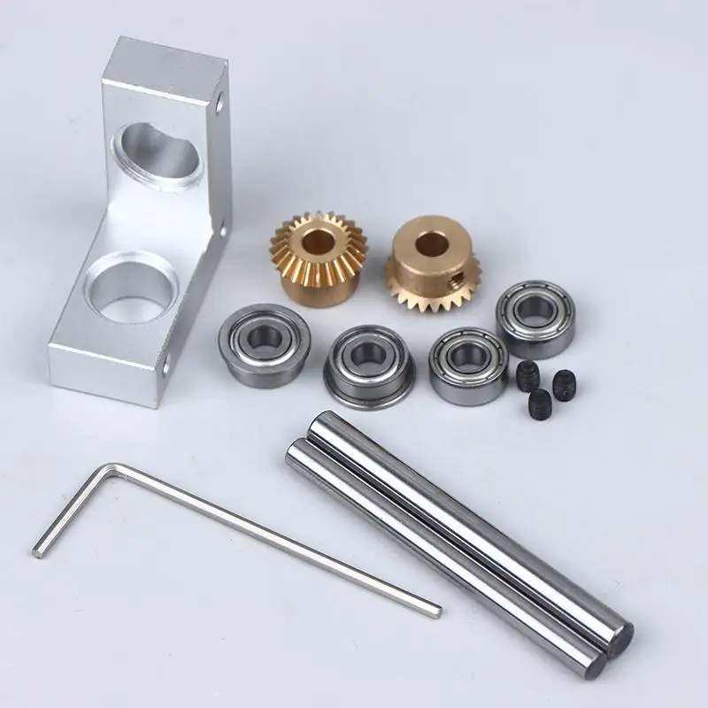 Miniature Bevel Gear 1:1 Ratio 90 Degree Rotator, Right Angle Gearbox Model Case