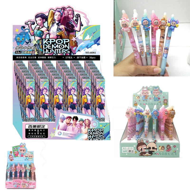 لطيف الكرتون قلم محايد اللون الإبداعية عالية الجمالية قيمة طالب استخدام خاص المواد البلاستيكية غير قابل للمسح مكتب التموين