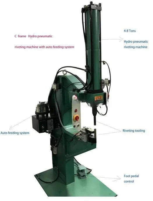 Pneumatic Hydraulic Brake Shoe Making Automatic Feeding Riveting Machine for Brake Lining