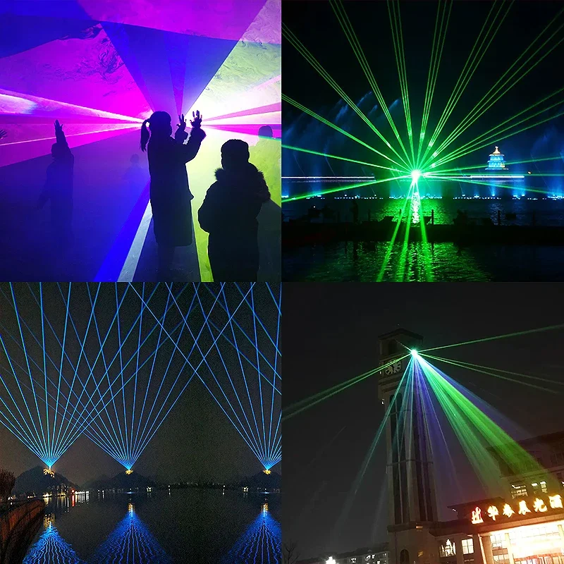 Outdoor high power RGB Full Color 30W Laser Light Animation Projector lamp 20w Laser Light ilda Dj Lazer Concert Light show