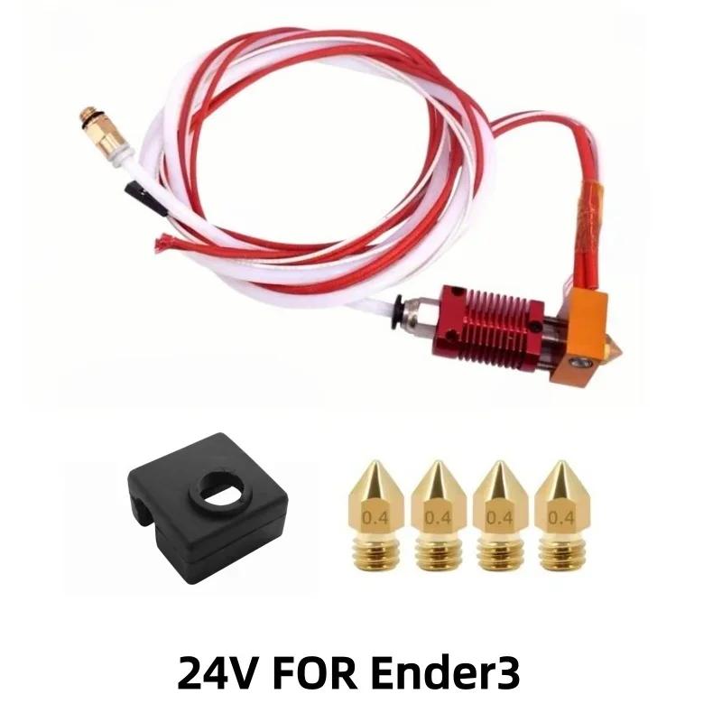 3D-printeronderdelen: Hotend, gemonteerde extruder, metalen hotendkit voor Creality Ender 3, Ender3 V2, Ender 3 Pro, CR10s, hotend-extruderkit.