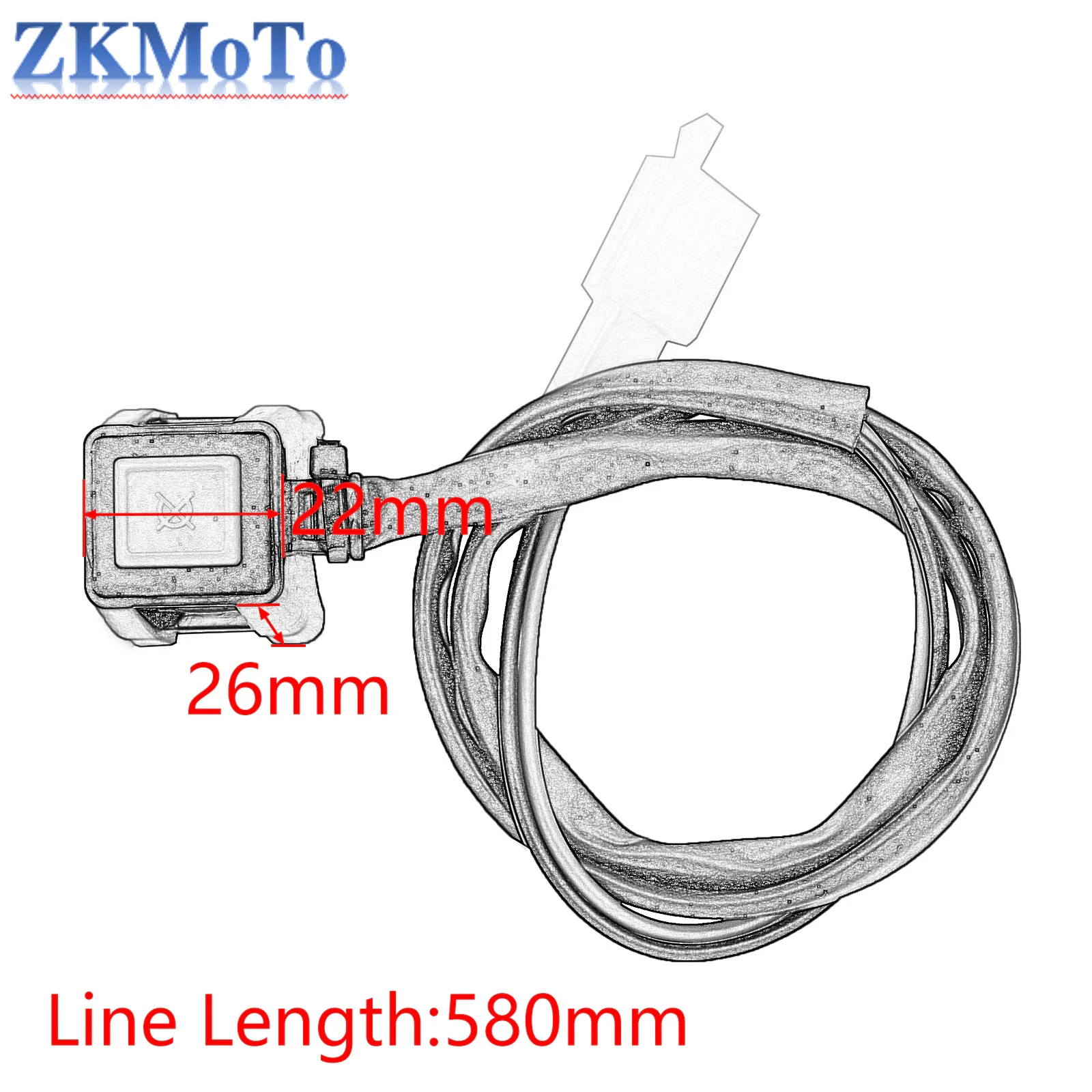 22mm Durable ATV Motorcycle Dual Sport Quad Start Horn Kill Off Stop Switch Button Motorbike Accessories Control Handle Switches