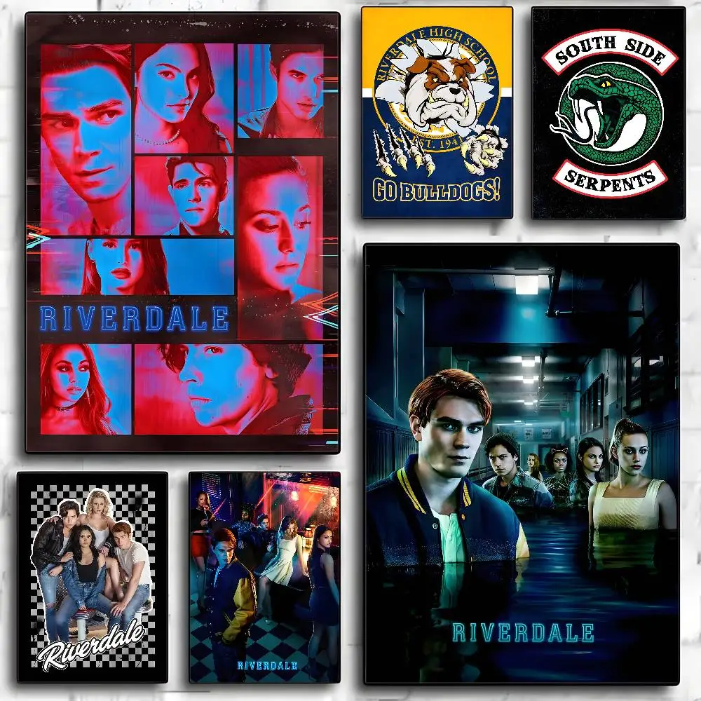 Póster de TV de Anime r-riverdale, arte HD, pared adhesiva, impermeable, hogar, sala de estar, dormitorio, Bar, decoración estética