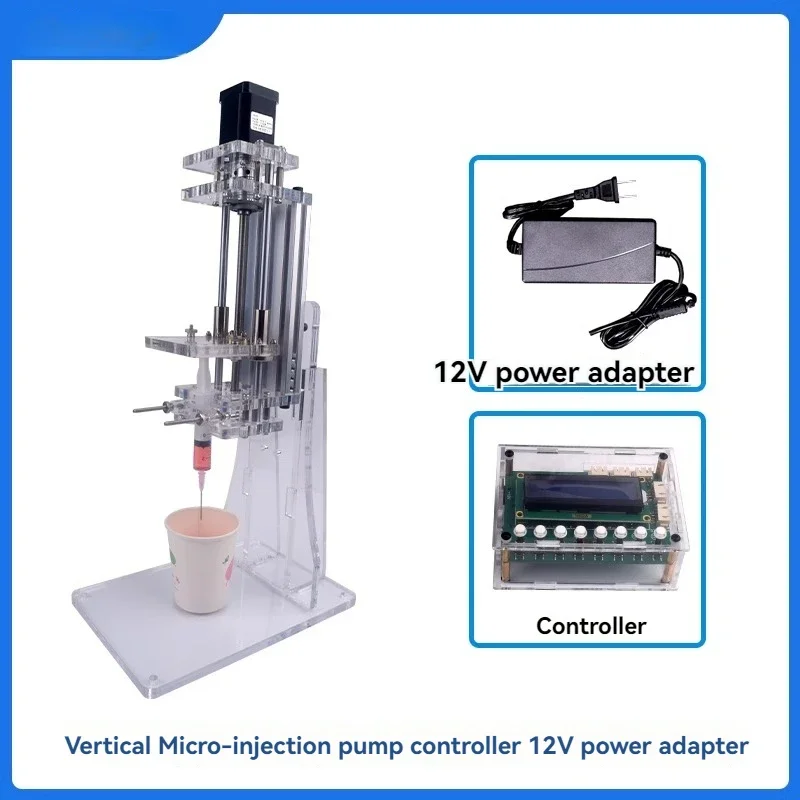 Micro pompa per iniezione Siringa verticale Laboratorio di propulsione per iniezione Macchina per gocciolamento di liquidi ad alto spinta