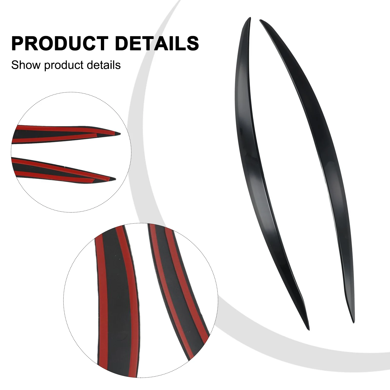 

Для BMW 3 серии E92 E93: накладки на фары (крышки-«реснички») в стиле карбон, наклейки из АБС-пластика, подходят для купе с 2 дверями, 2006-2013 гг.