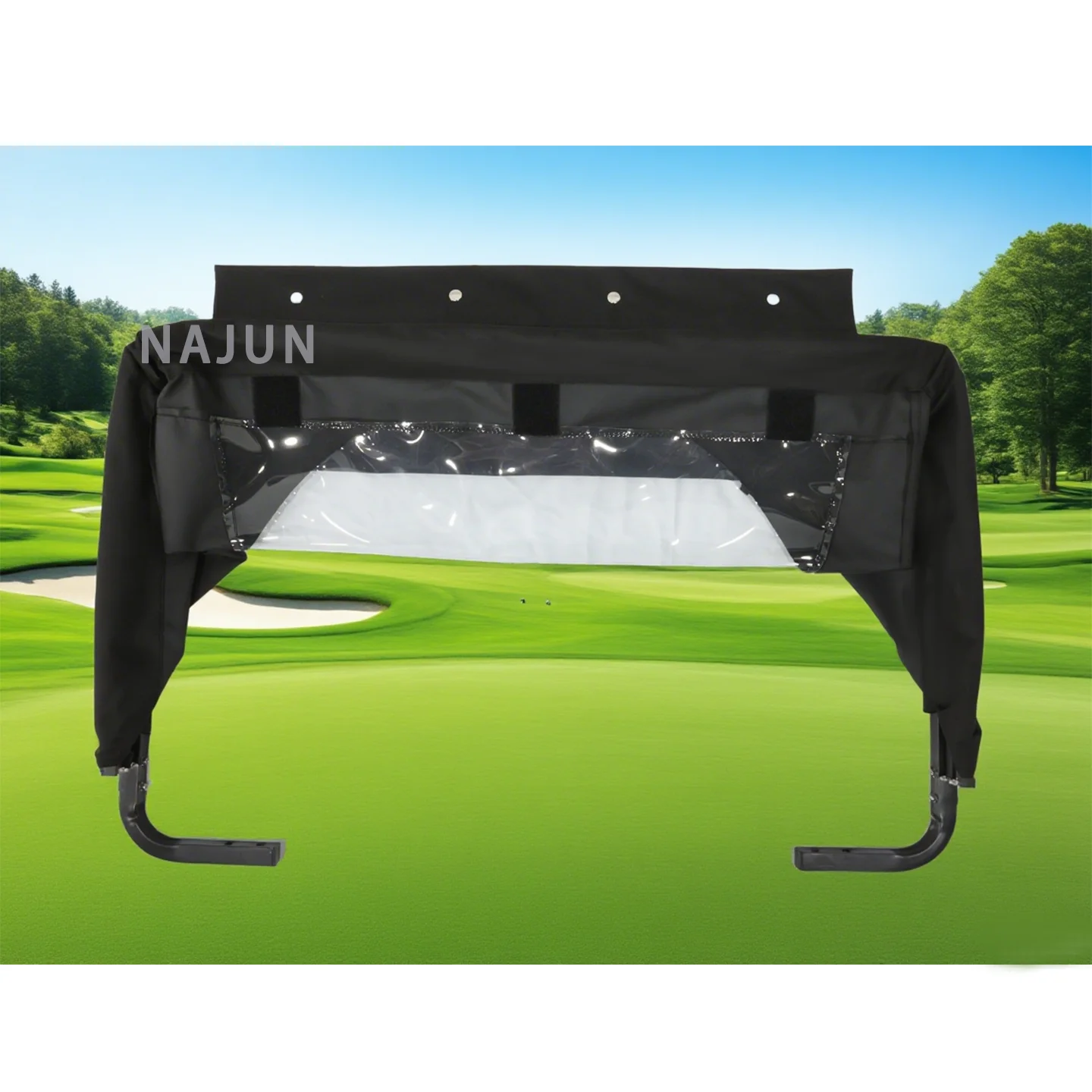 Golf Cart Club Cover DryClub Canopy In Canvas Golf Cart Accessory (Fits EZGO Club Car Yamaha GCC & CE Certified 70-90km Range)