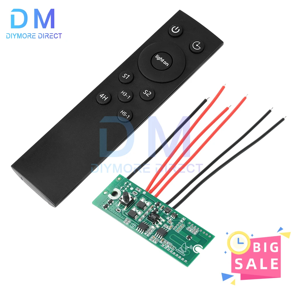 Solar Street Light Driver Board 3.2V/3.7V Remote Control Radar Induction Switch with Memory Human Body Solar Light Circuit Board
