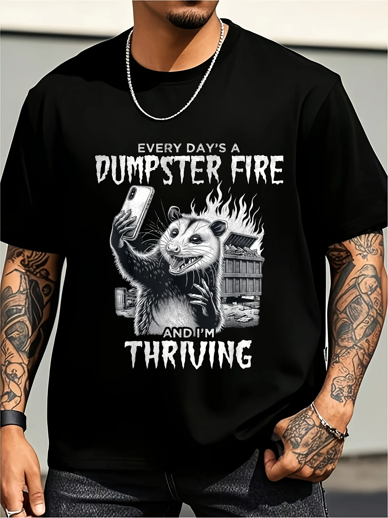 Vintage Opossum Fun T-Shirt with 