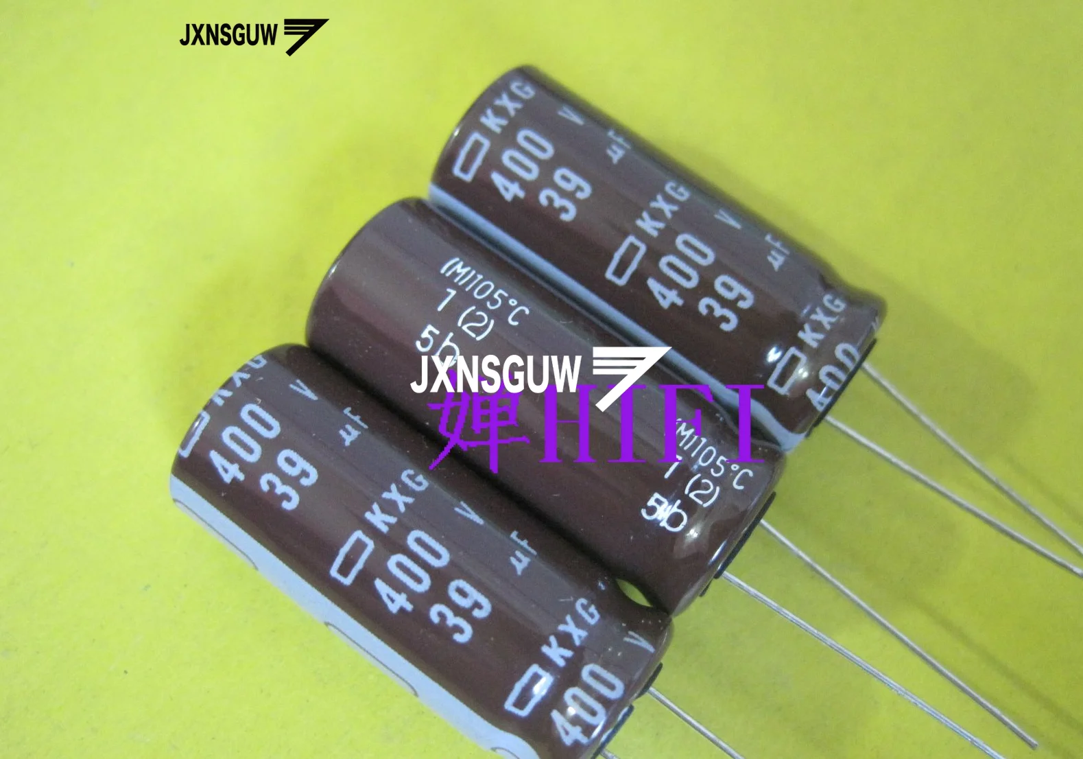 

20PCS NIPPON KXG 400V39UF 12.5X30MM NCC long life electrolytic capacitor 39UF/400V CHEMI-CON 105 degrees 39uF 400V