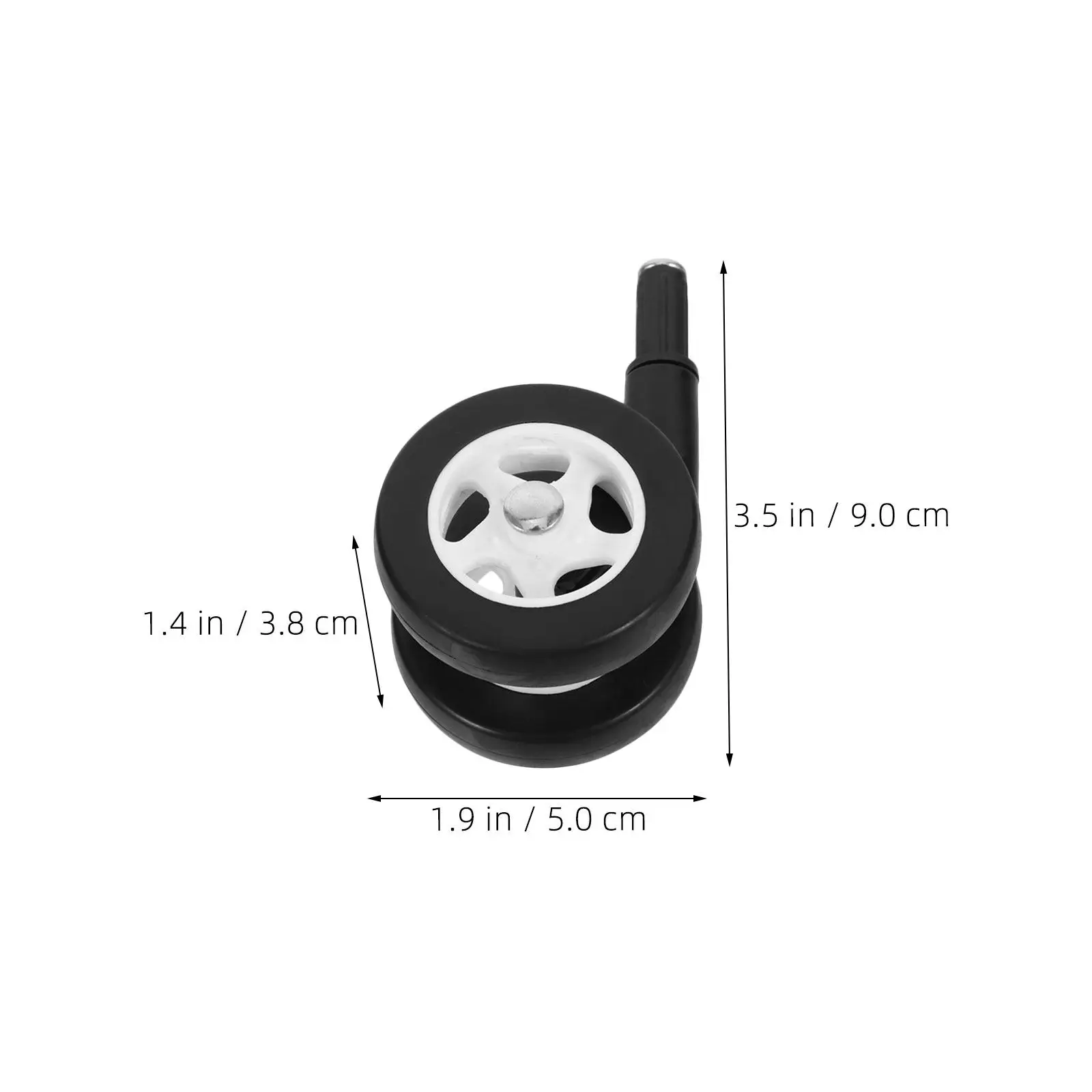 8 Pcs Baby Toddler Wheels Walker Plastic Casters for Walkers Black PP Kids Embrace