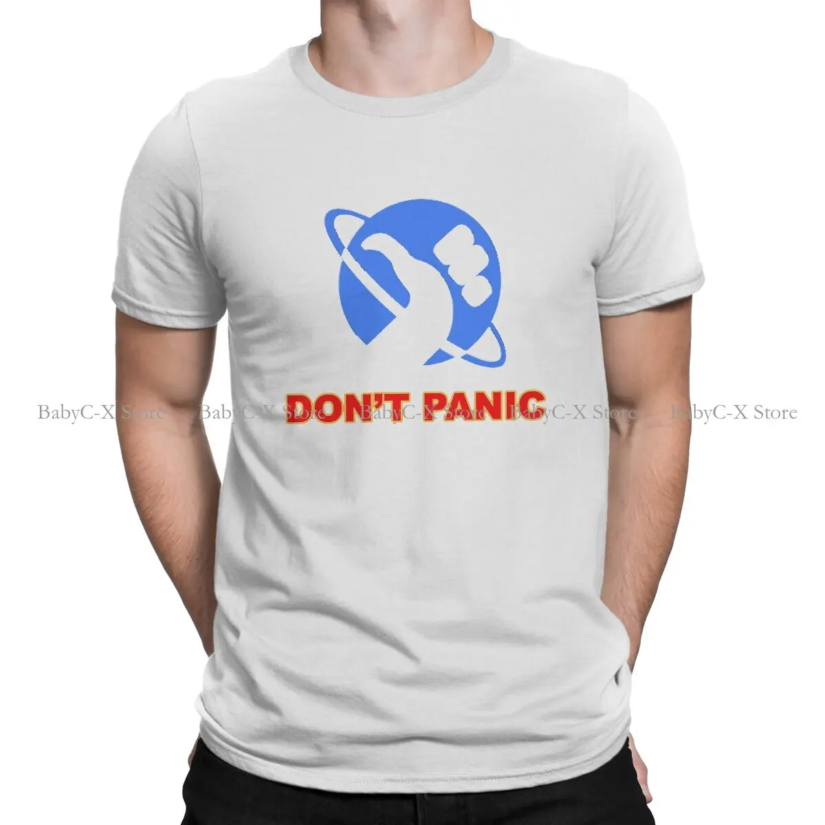 

Don't Harajuku TShirt The Hitchhiker's Guide to the Galaxy Creative Streetwear Leisure T Shirt Men Tee Special Polyester