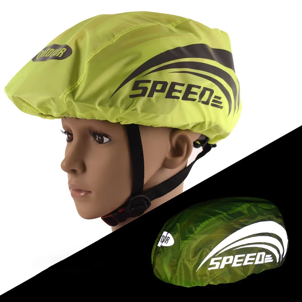 

Bicycle Helmet Waterproof Cover With Reflective Strip Cycling MTB Road Bike Helmet Rain Cover Oxford Cloth Protection Cover