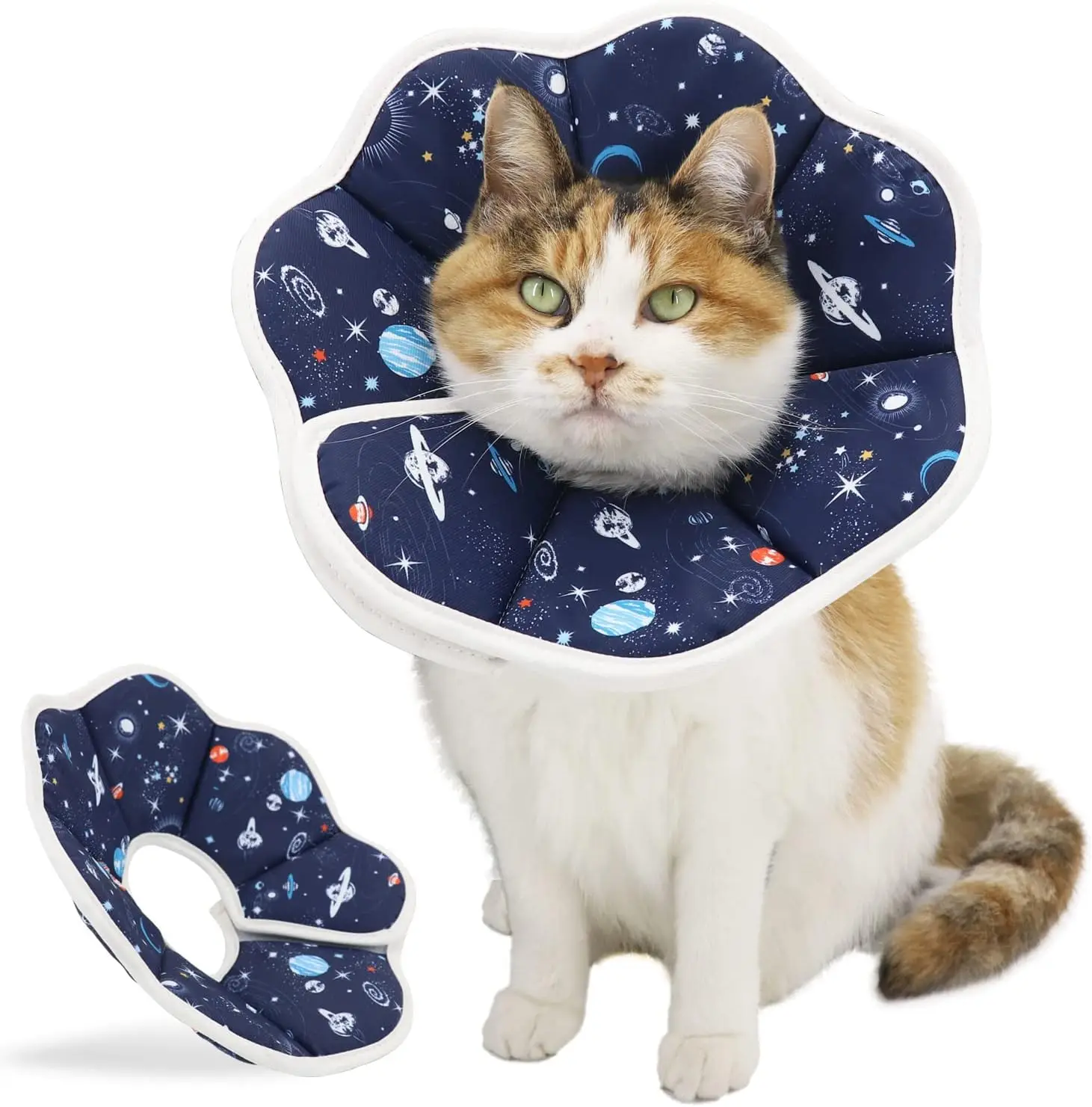 

TONG Soft Cat Cone Elizabethan Collar For Dogs Cats Protective Recovery Cone For Dogs And Cats To Prevent Pets From Lick Cone