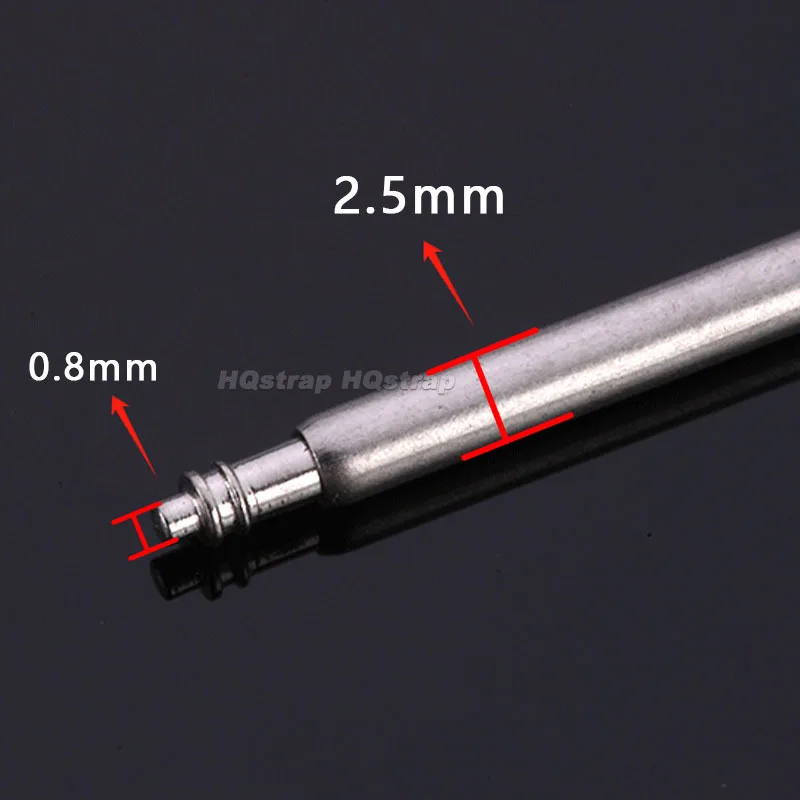 Пружинные стержни из нержавеющей стали диаметром 2,5 мм для Seiko 20 мм 22 мм Пружинные стержни для ремешка часов 10 шт. металлические шпильки инструмент для ремонта