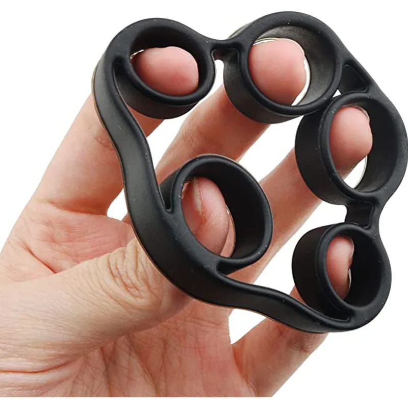 Silicone Finger Chest Expander Home Fitness Finger Trainer Middle-Aged and Elderly Hand Rehabilitation Exercise Five Finger Trai