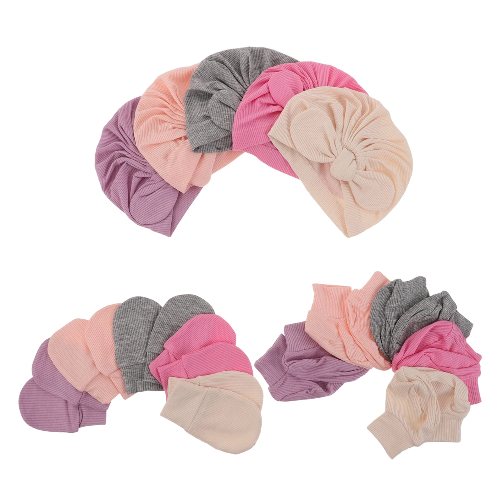 

Protective Suit Mittens for Newborn Girls Gloves Hats Boy Safety Anti-grab Socks and