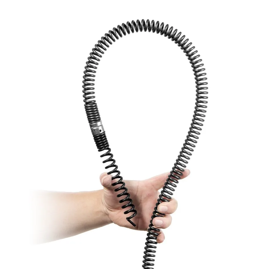 

Drain Cleaning Cable 45 FT x 7 8 Inch Professional Sectional Drain Cleaner Cable with 6 Cutters for 0.8 to 5.9 Pipes Hollow Co