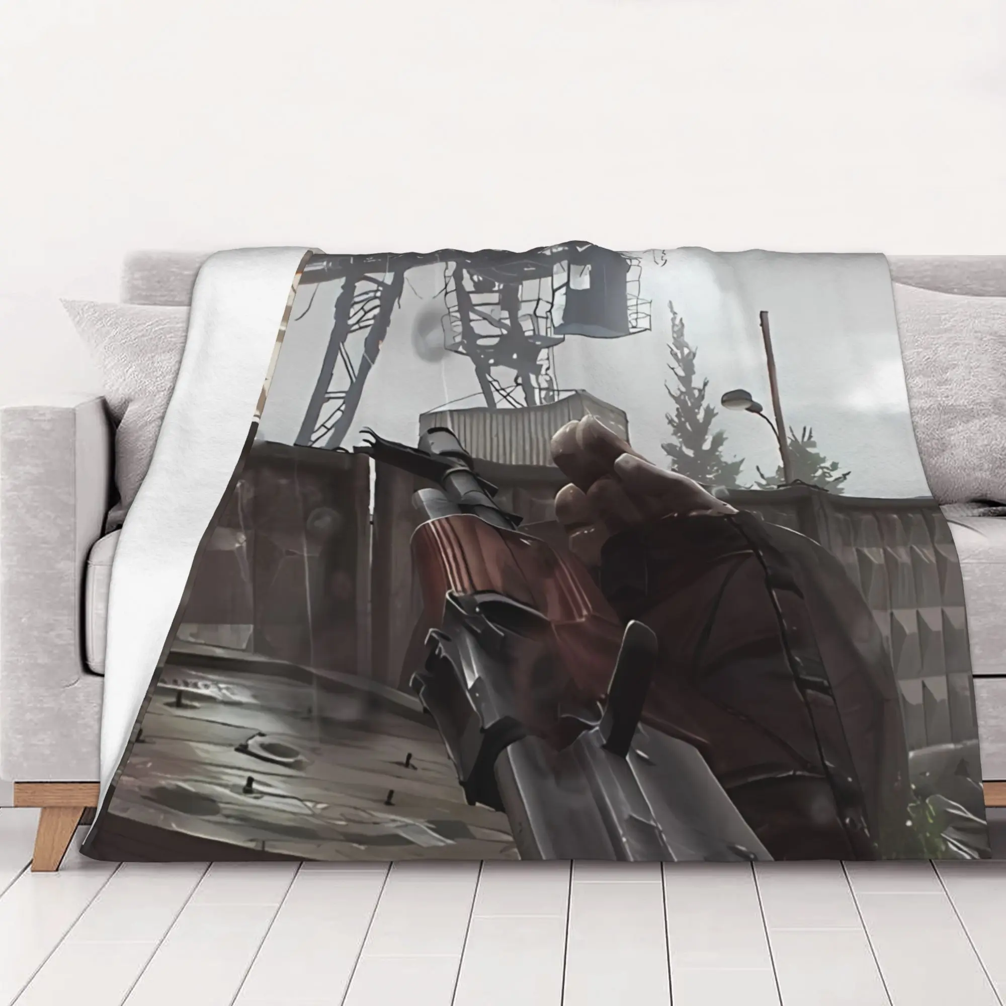 1PC home Cute Room Decor painting poster Blanket Throw Blanket Escape From Tarkov Novelty Warm Blanket All Season