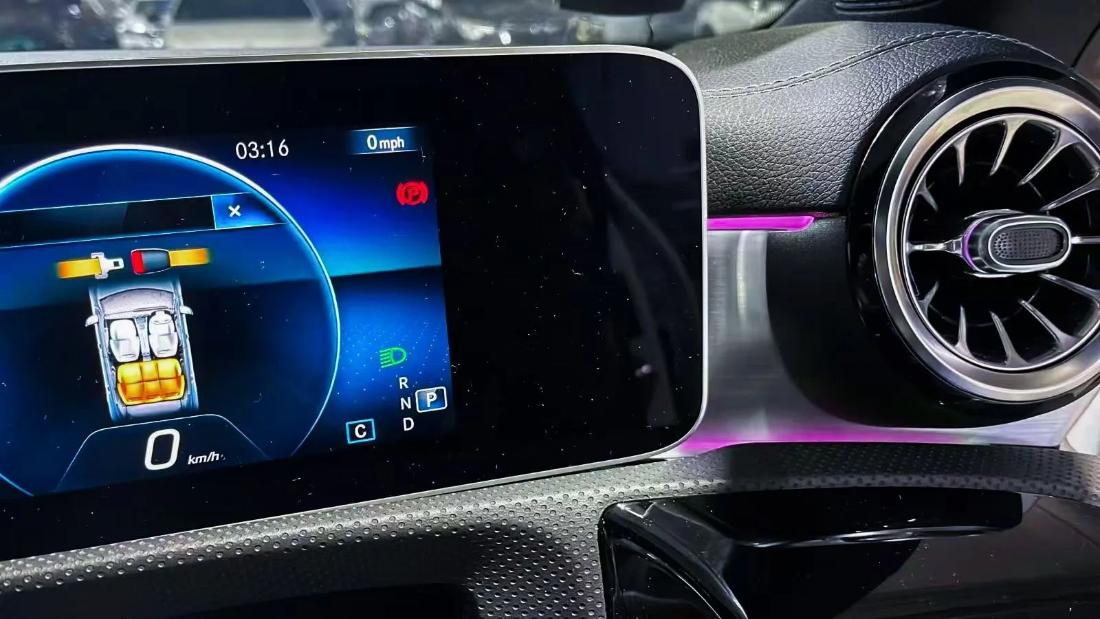 W177 RHD الضوء المحيط لمرسيدس بنز فئة 2019 -2025 محرك اليد اليمنى ملحقات ترقية LED الداخلية #4