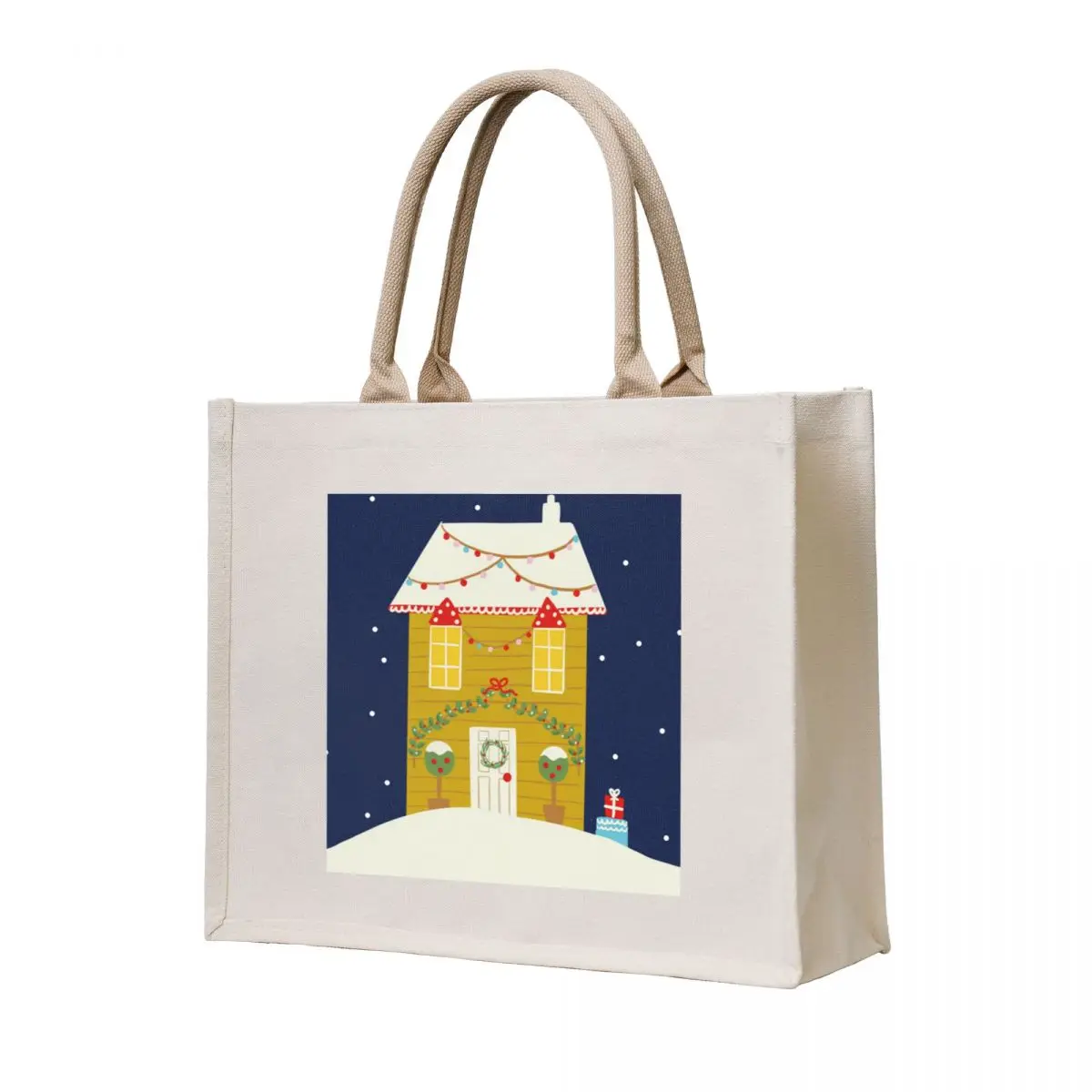 

Christmas House Tote Bag shoping bag Women's tote bag Woman shopper tote men