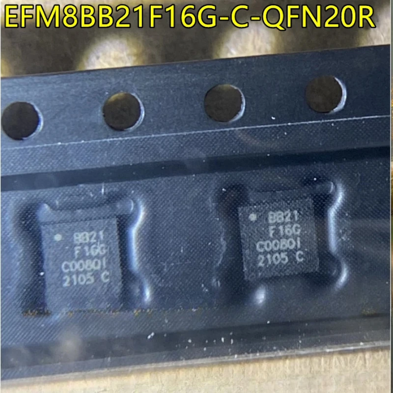 10PCS/LOT EFM8BB21F16G-C-QFN20R   BB21F16G QFN20 IC MCU 8BIT 16KB FLASH 20QFN