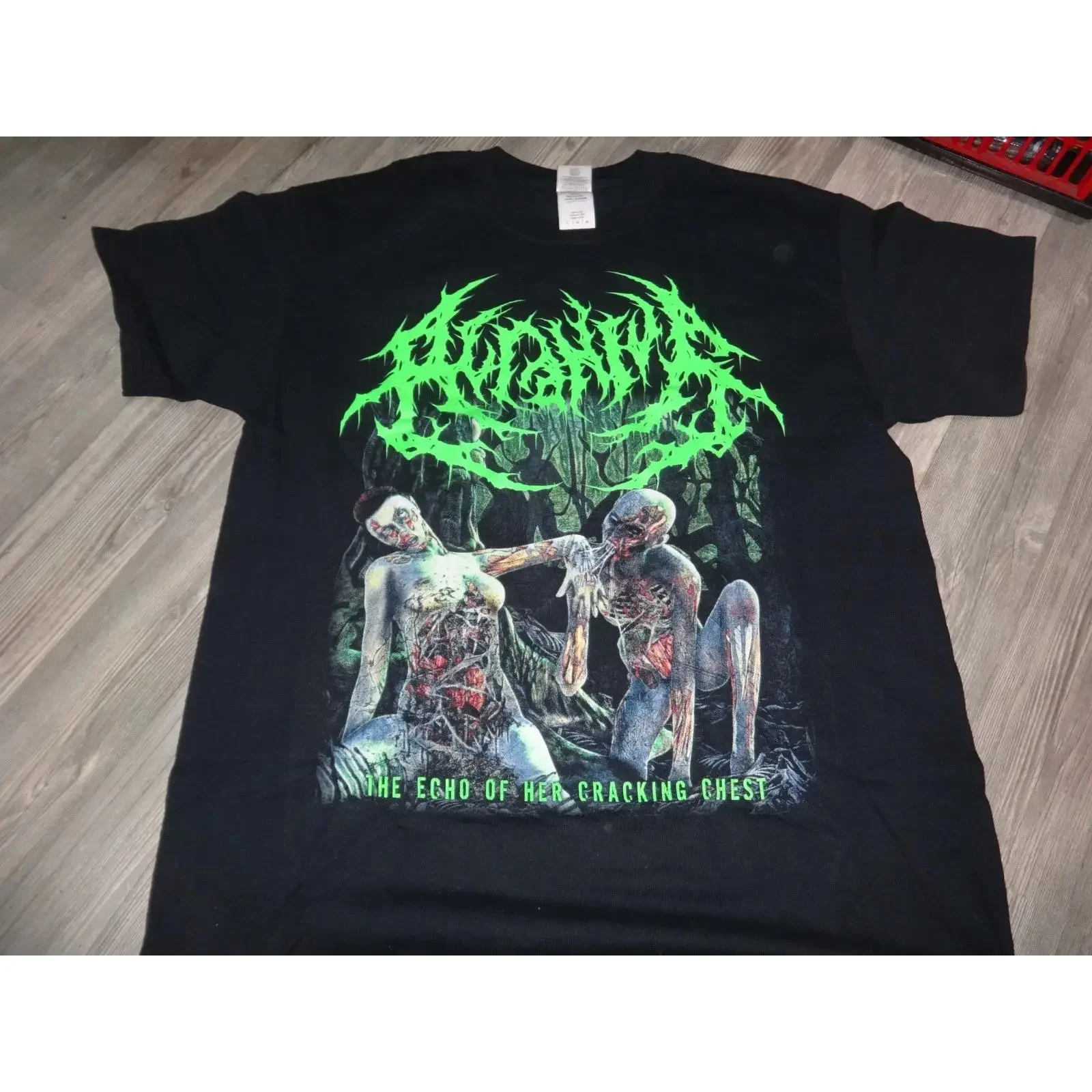 Acranius Old Rar Unworn T Shirt Death Slam Metal Devourment Kraanium Analepsy vintage Washed Top For Everyday Wear Stylish