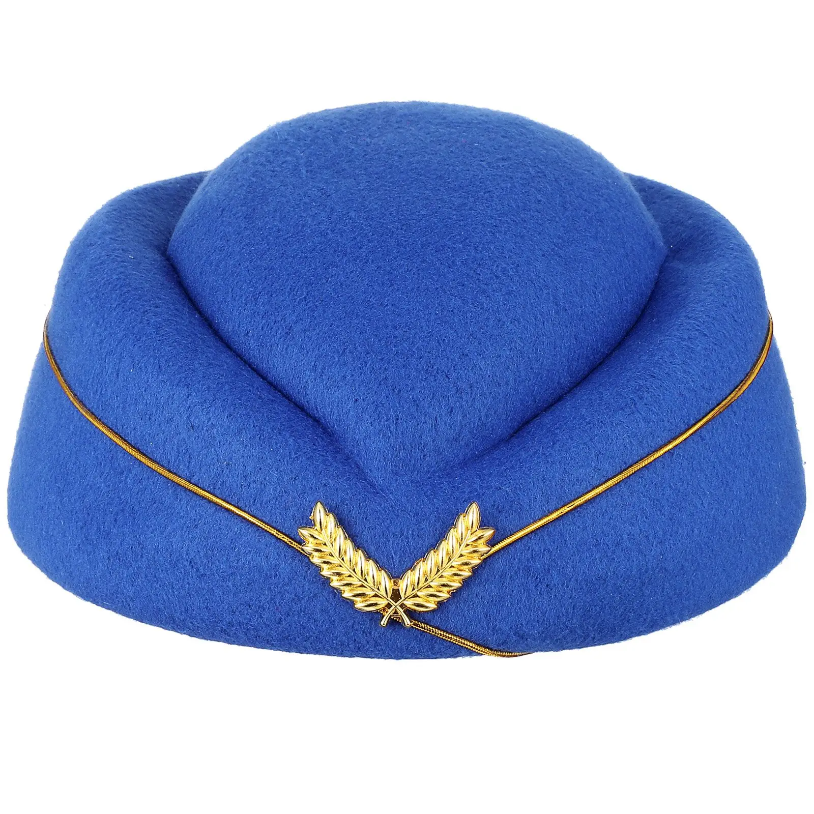 

Navy Air Stewardess Hat Lightweight Flight Attendant Cap Women Cosplay Party One Size Fits Most