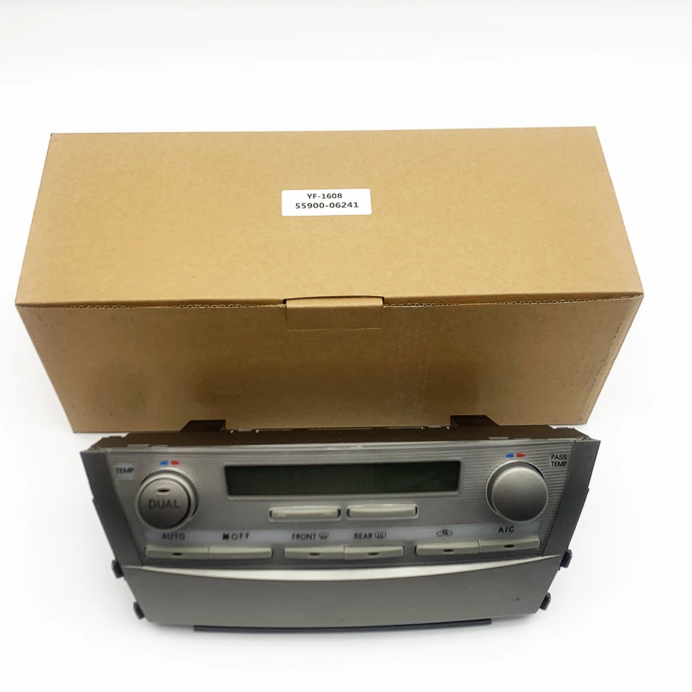 OE: 55900-06241 55900-06330 5590006241 5590006330   لوحة تحكم مفتاح تعديل التيار المتردد التلقائي لتويوتا كامري v40 10-11 الهجين