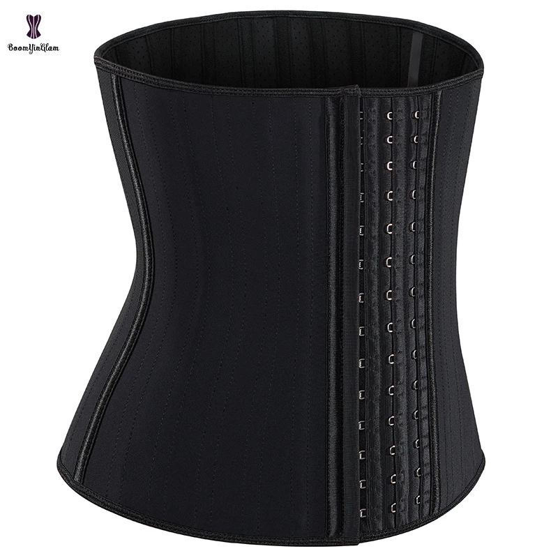 Plus Size Waisttrainer Belt Ann Chery Fajas Colombianas Girdle 25 Spiral Steel Boned Latex Corset Woman With 3 Hook