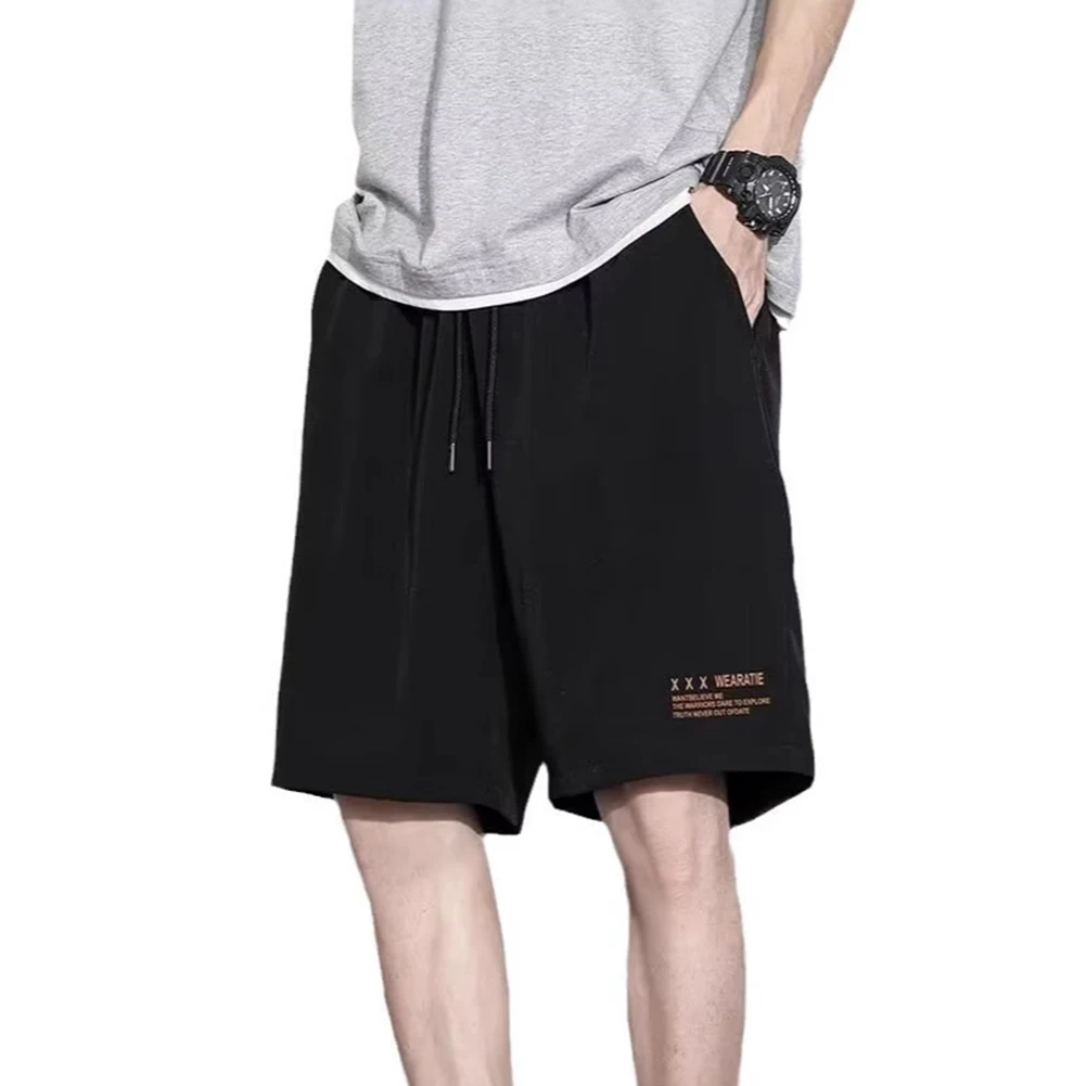 

Повседневная одежда, мужские повседневные шорты, шорты в корейском стиле, однотонный дизайн, тонкая ткань на лето, применимые для баскетбола