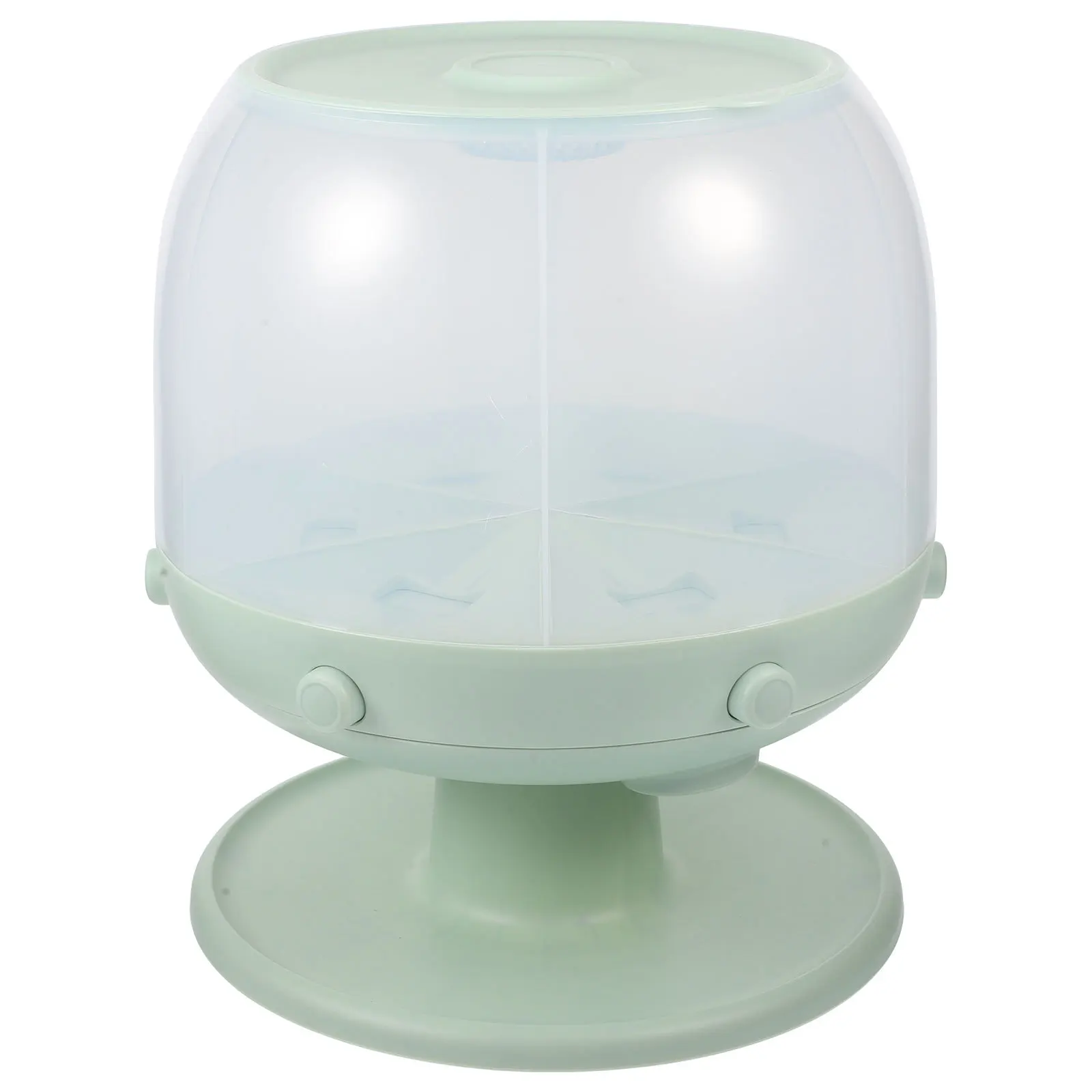 

Large Rice Storage Container Rotating Food Dispenser Kitchen Grain Storage Dispenser Airtight Bucket Rice Container
