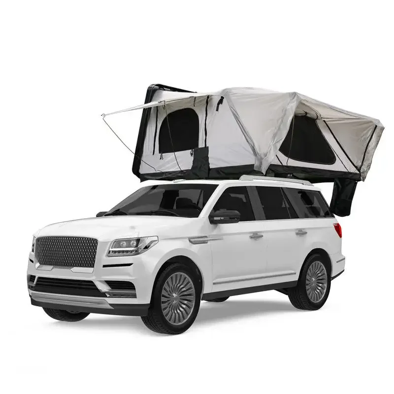 

Outdoor XL Hardshell Aluminum Roof Top Tent Heavy Duty 4-5 Person Camping Tent Oxford For Car Rooftop 3-Person Option