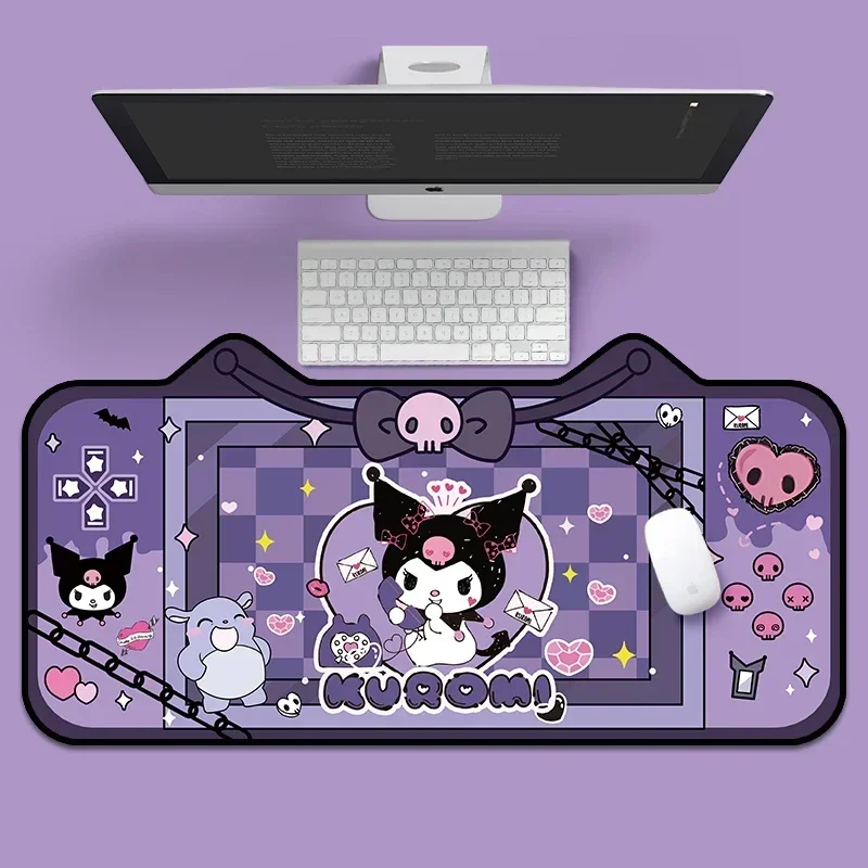 

Sanrios Cute Kuromi MousePad Oversized Anime Mouse Pad Cartoon E-Sports Game Keyboard Pad Kawaii Desk Pad Desktop Decoration