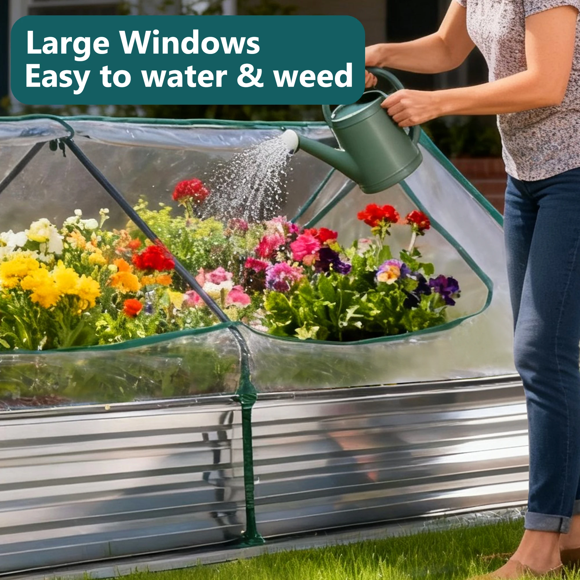 Deep soil garden bed for vegetables