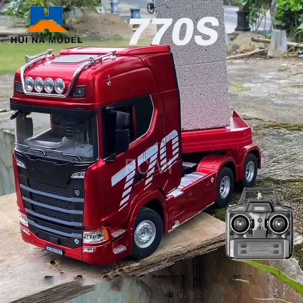 

HUINA 770S Головка прицепа 1501 1/18 Радиоуправляемый трактор с радиоуправлением Автомобиль 19-канальный инженерный грузовик со светом и звуком Игрушки для мальчиков